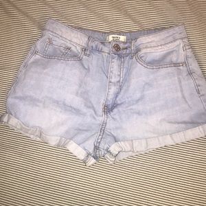 High waisted Jean shorts